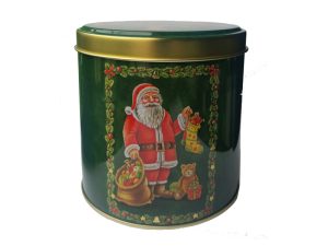 SCHATULLE WEIHNACHTSMANN, RUND